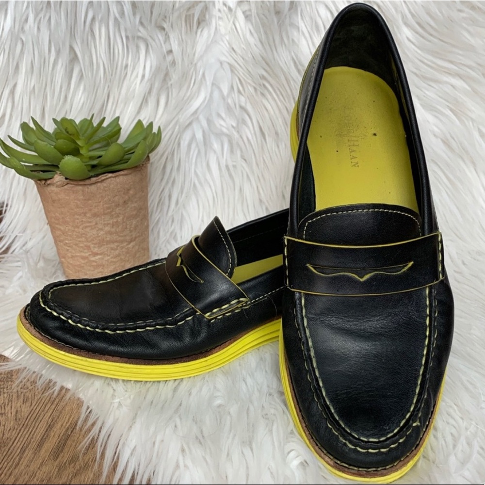 Cole Hagan Lunargrand Loafer Nike Black Volt